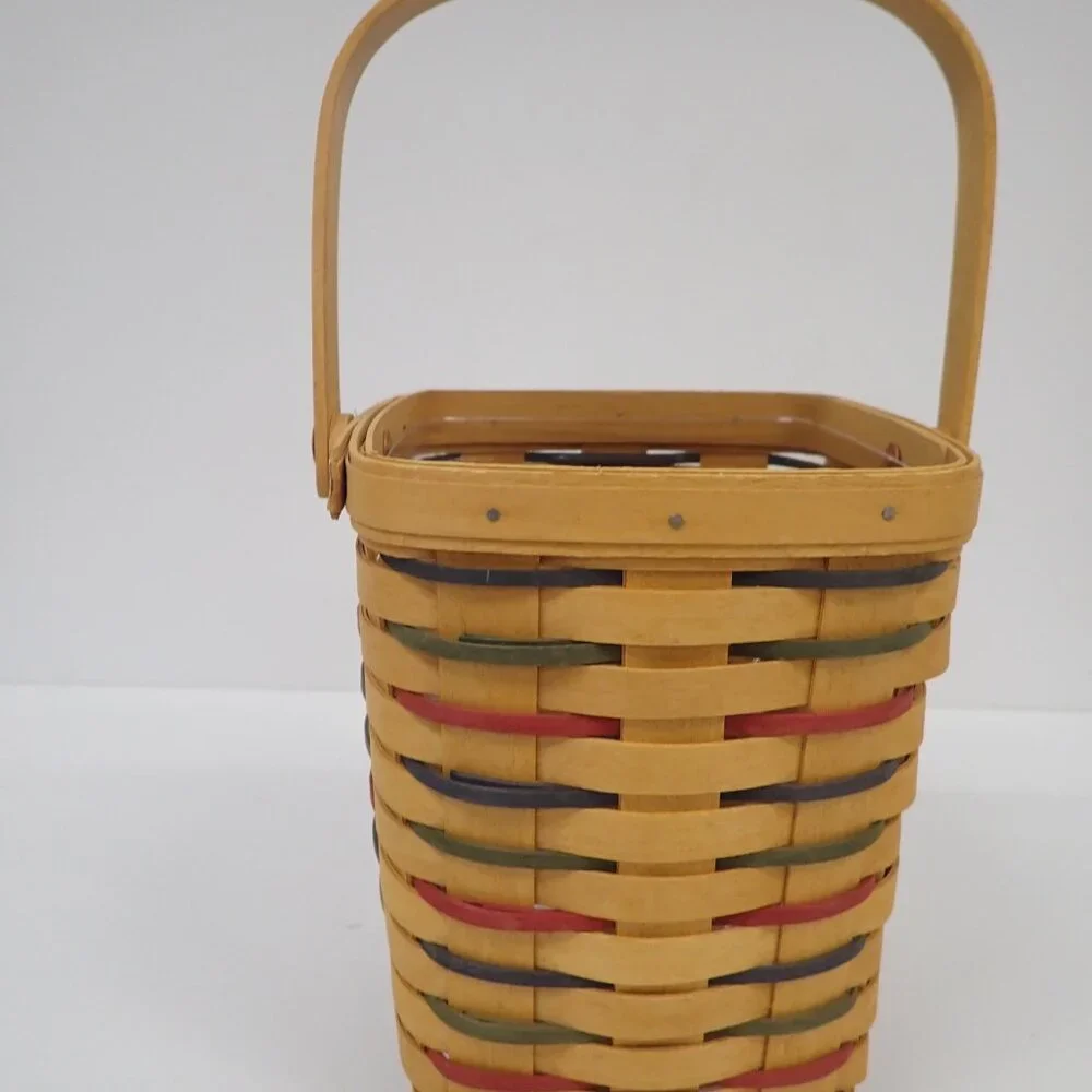 Vintage Longaberger Woven Traditions Large Peg Basket